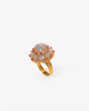 Pink Sapphire and Diamond Cocktail Ring