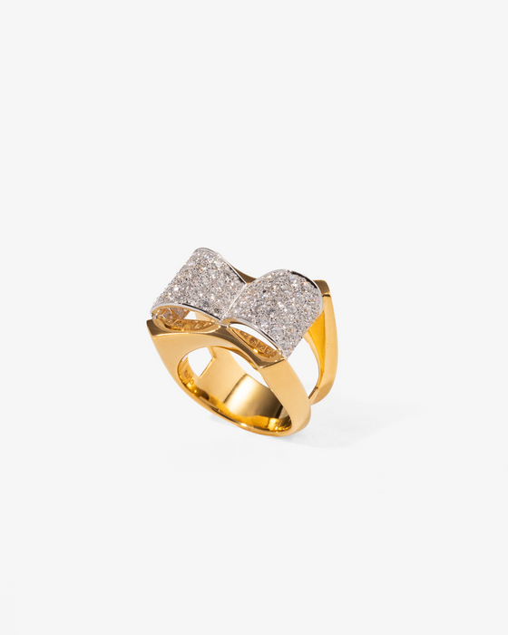 Diamond Bowtie Cocktail Ring
