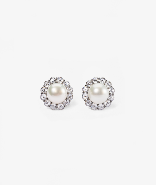 Pearl Diamond Earrings