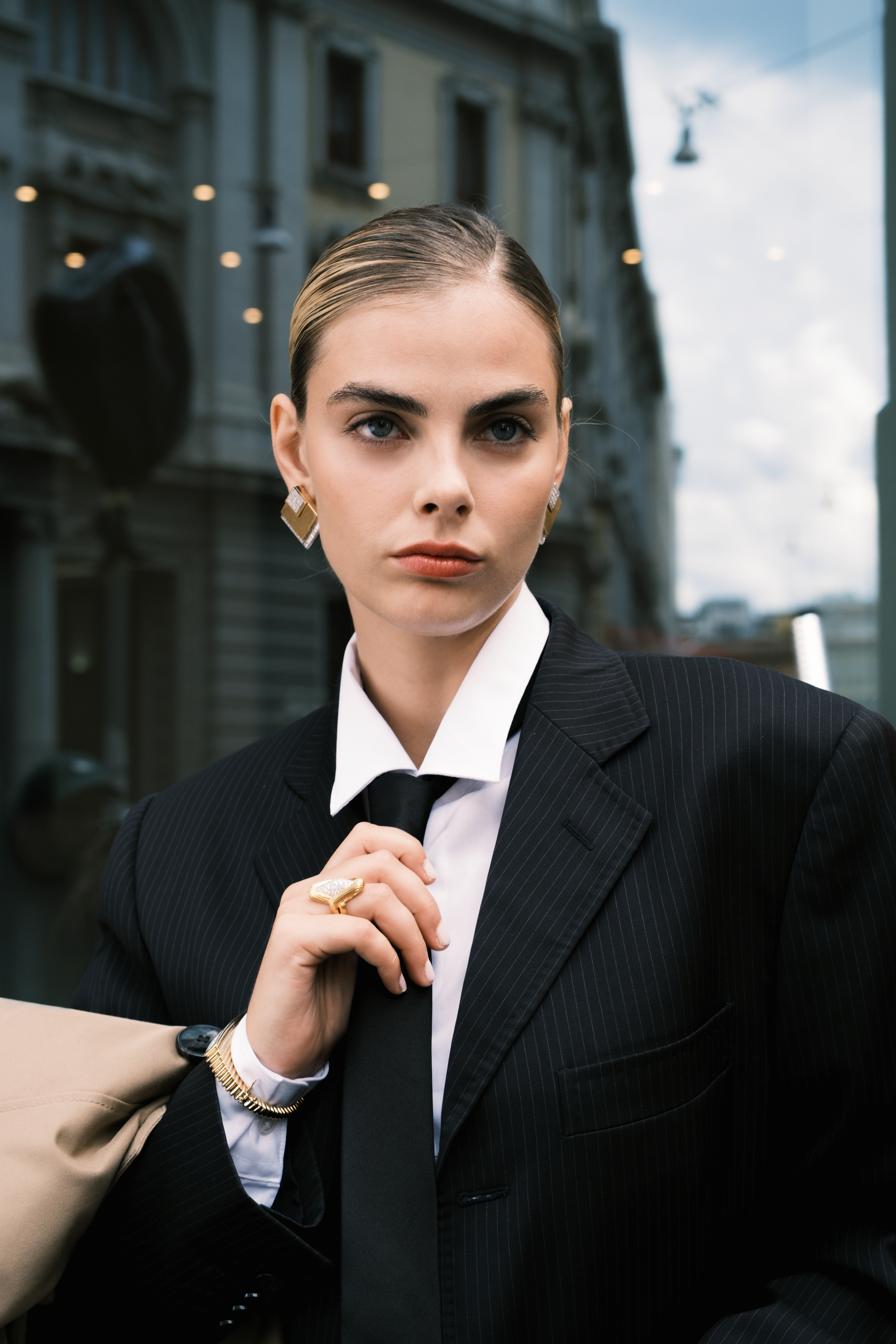 Square Diamond Earrings