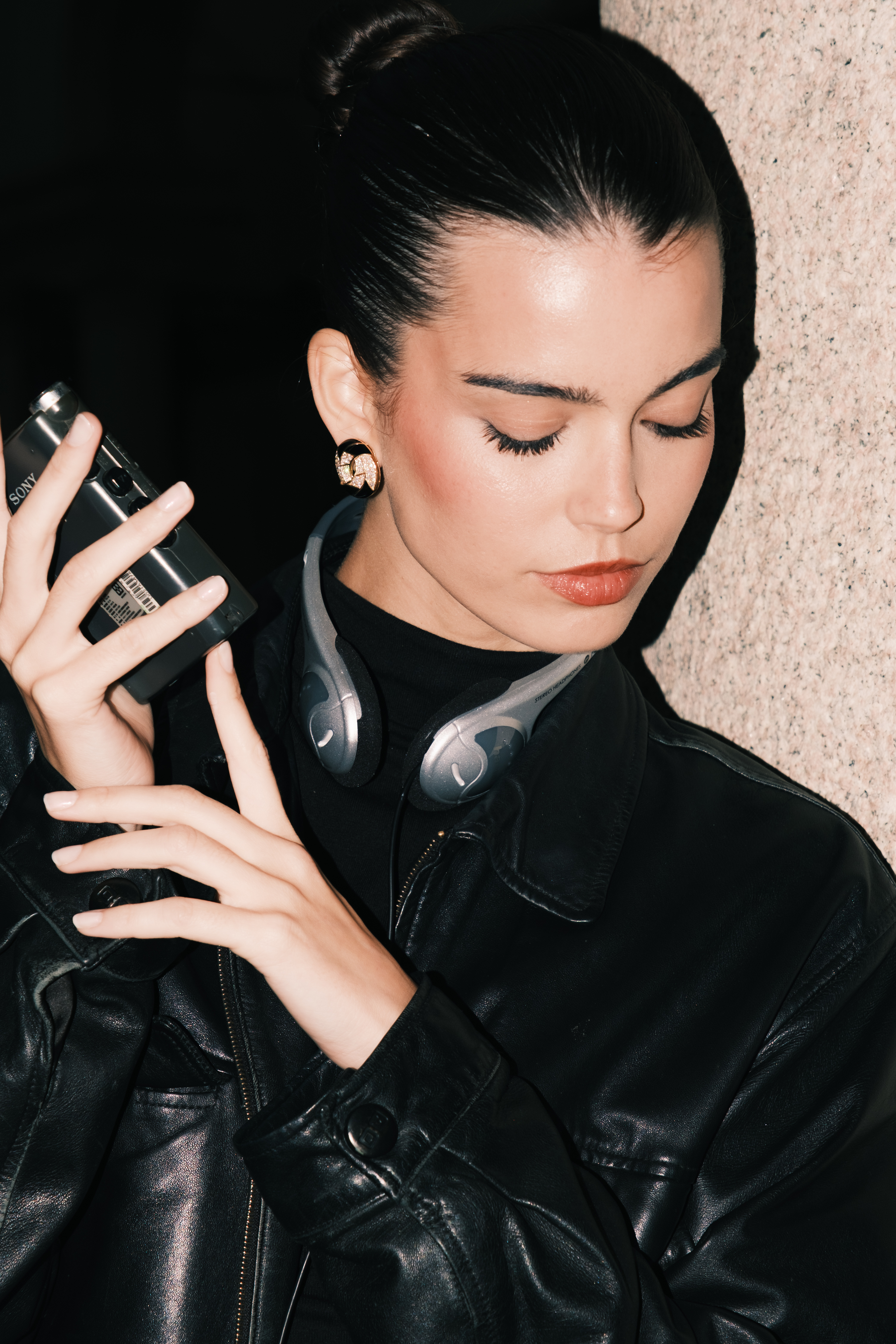 Diamond Enamel Earrings