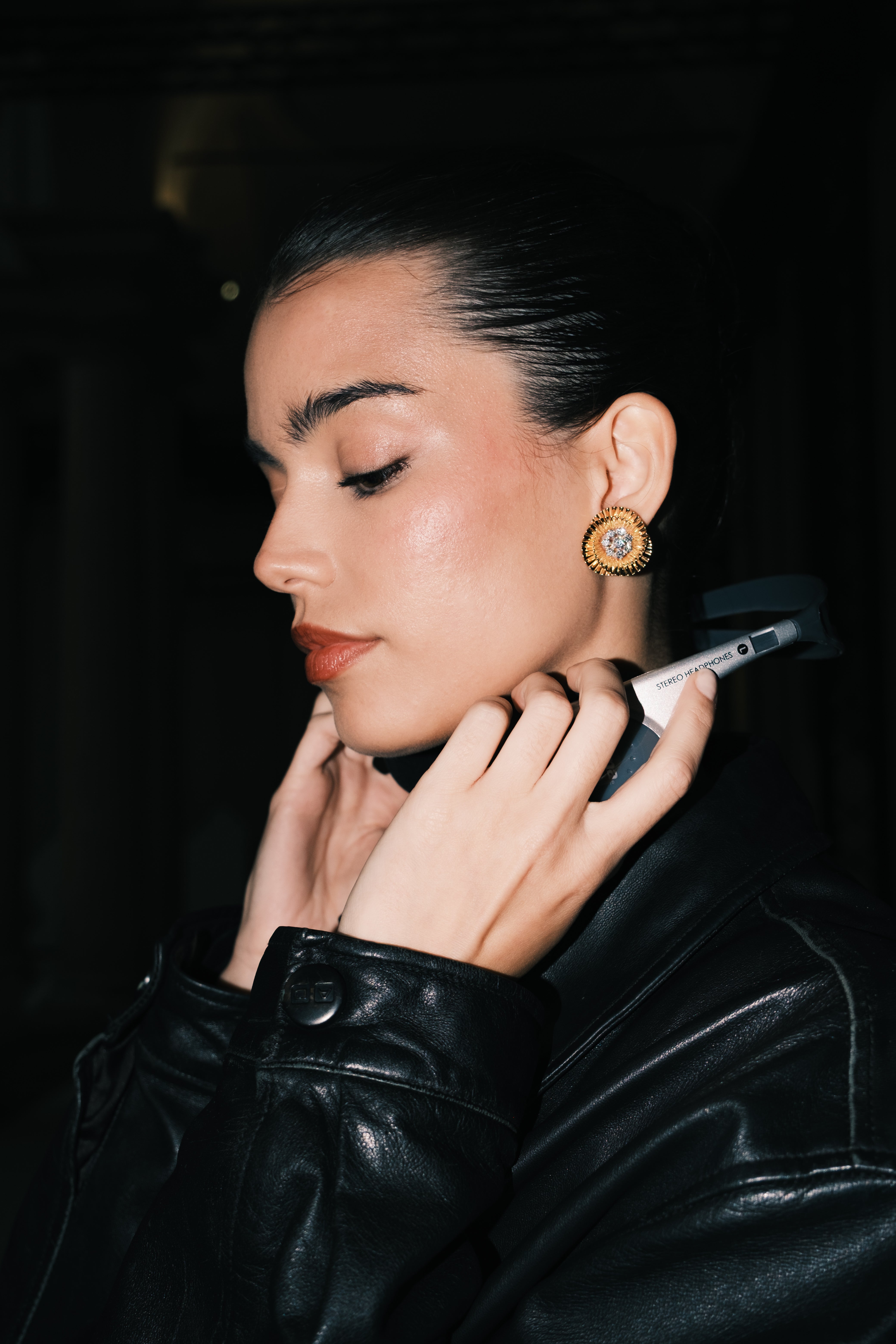 Diamond Floral Earrings