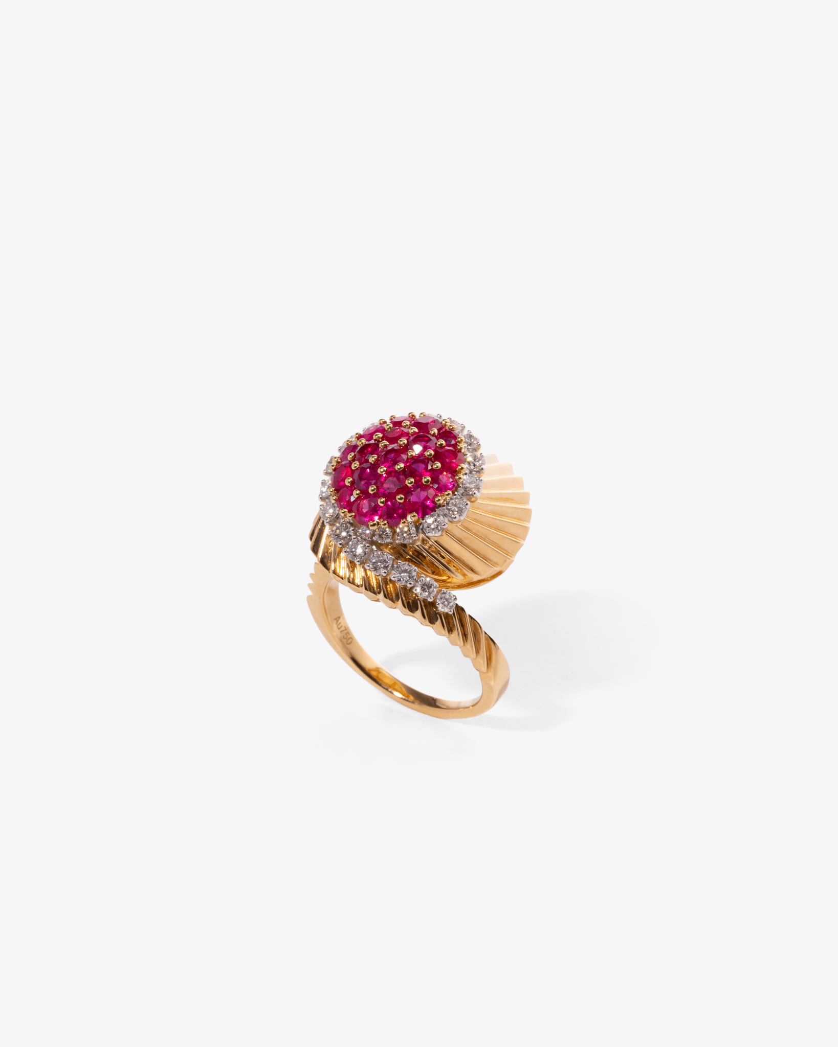 Ruby and Diamond Cocktail Ring - NEW VINTAGE