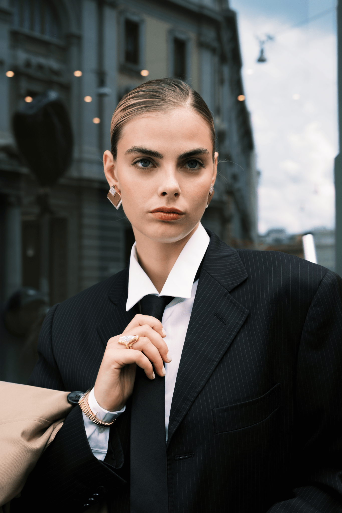 Square Diamond Earrings - NEW VINTAGE