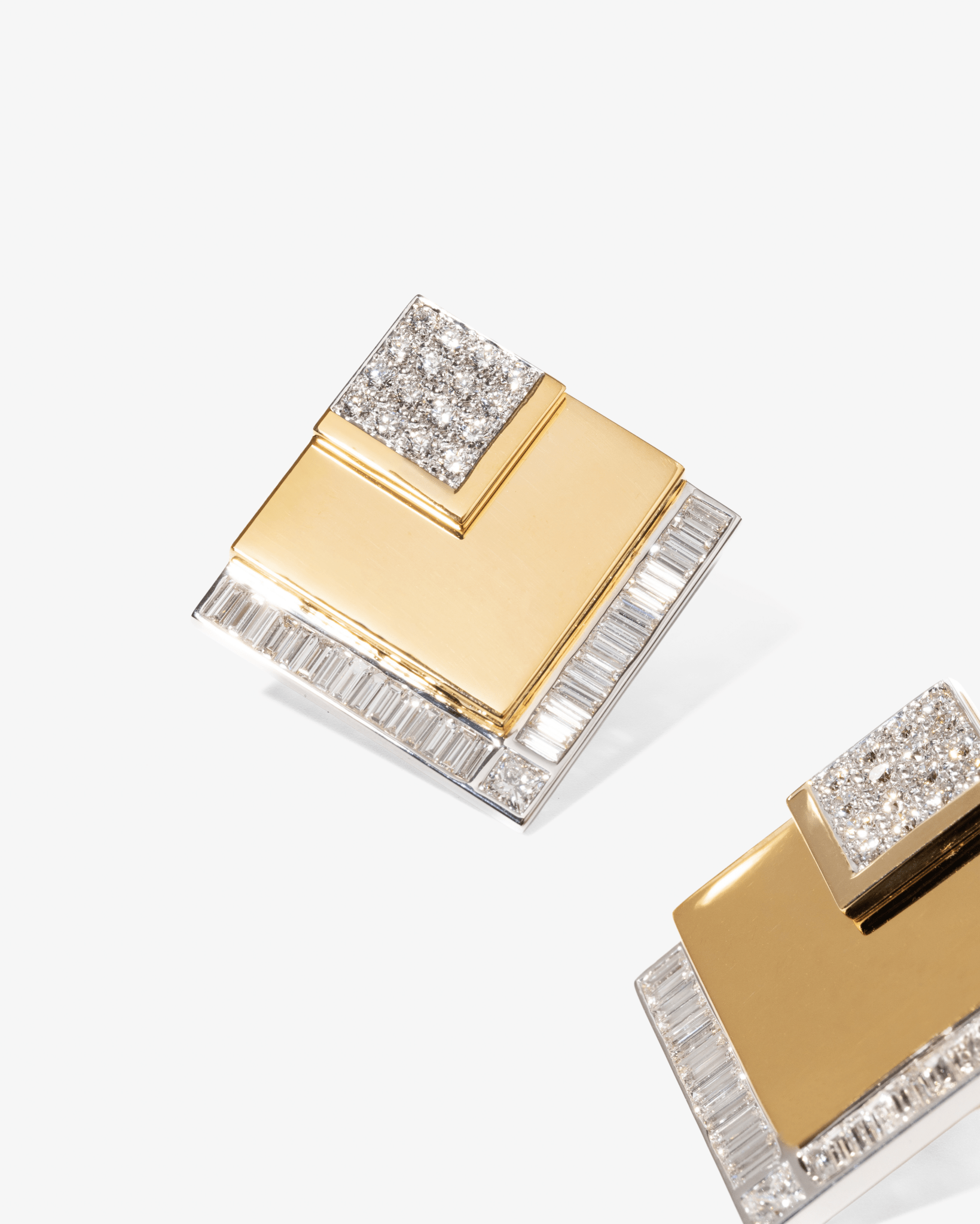 Square Diamond Earrings - NEW VINTAGE